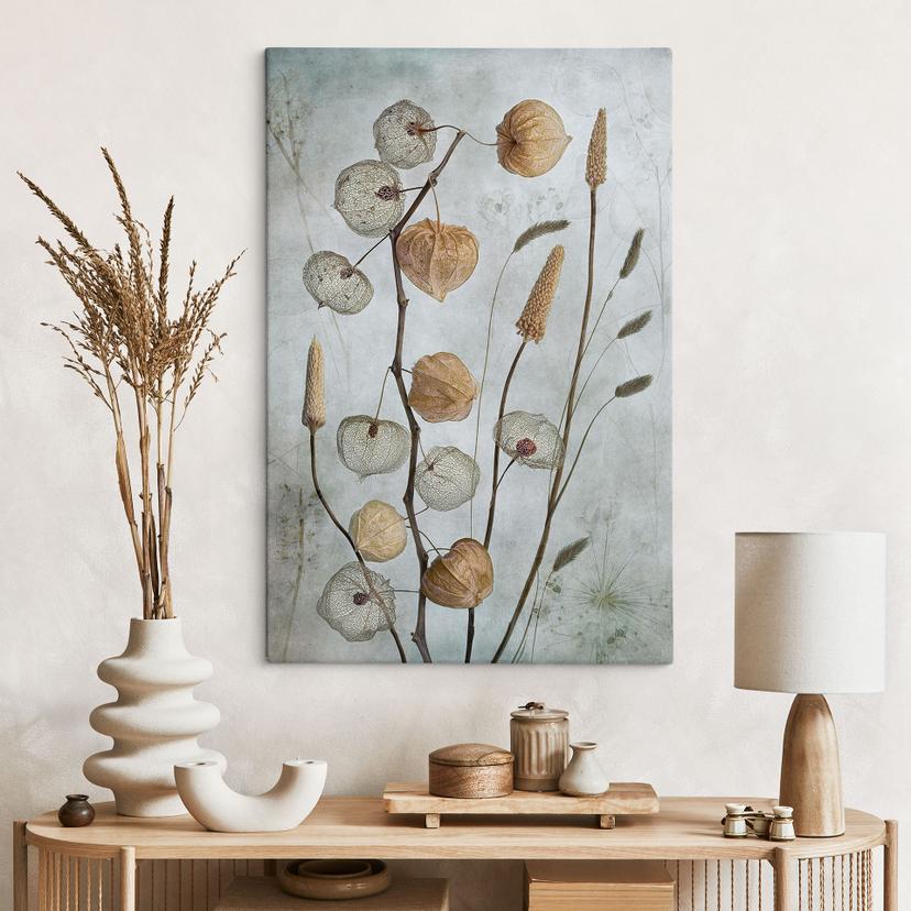 Stampa su tela Fiori di lanterna essiccati - Disher
