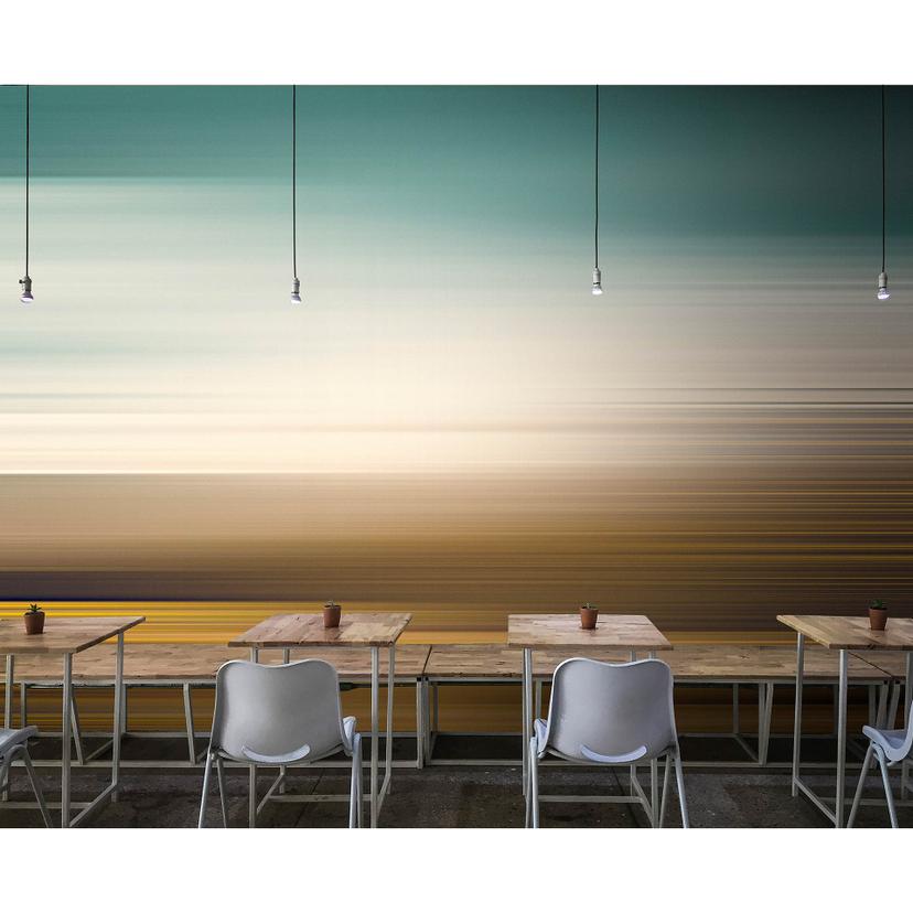 Fotomural Paredes de Patel 3 Horizon 3 amarillo, beige, azul, marrón