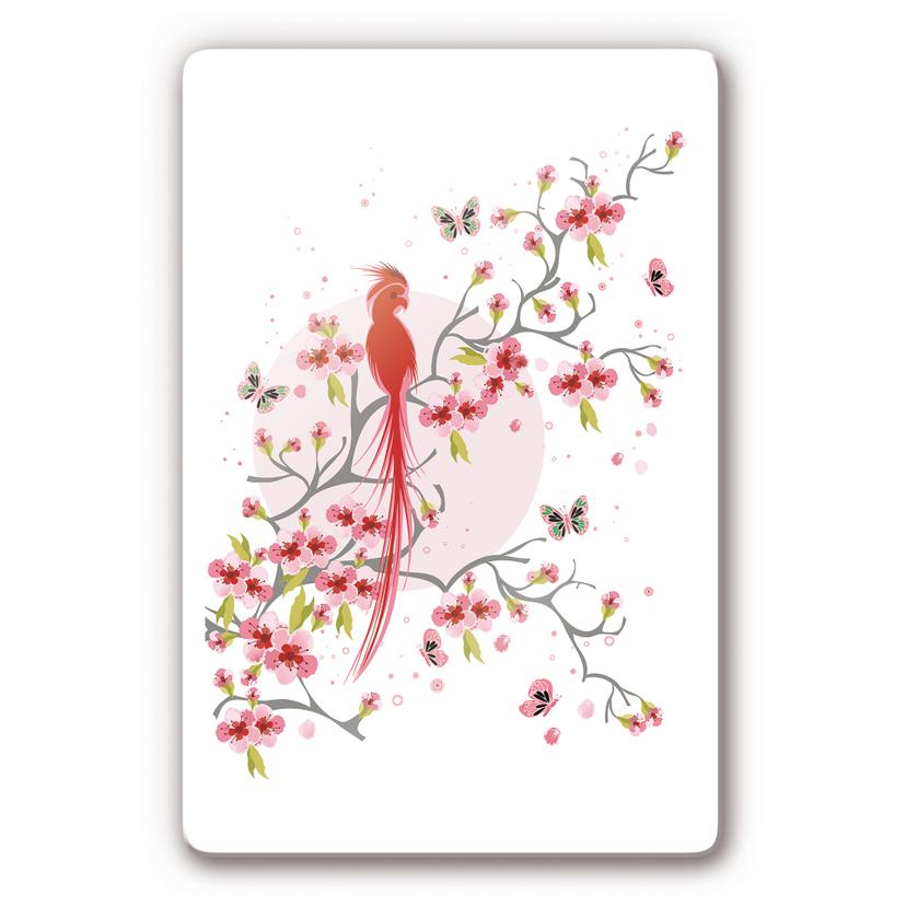 Tableau en verre - Oiseau du Paradis