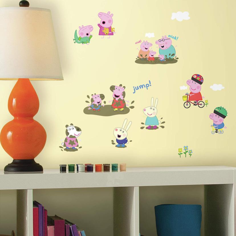 Muursticker set Peppa Pig