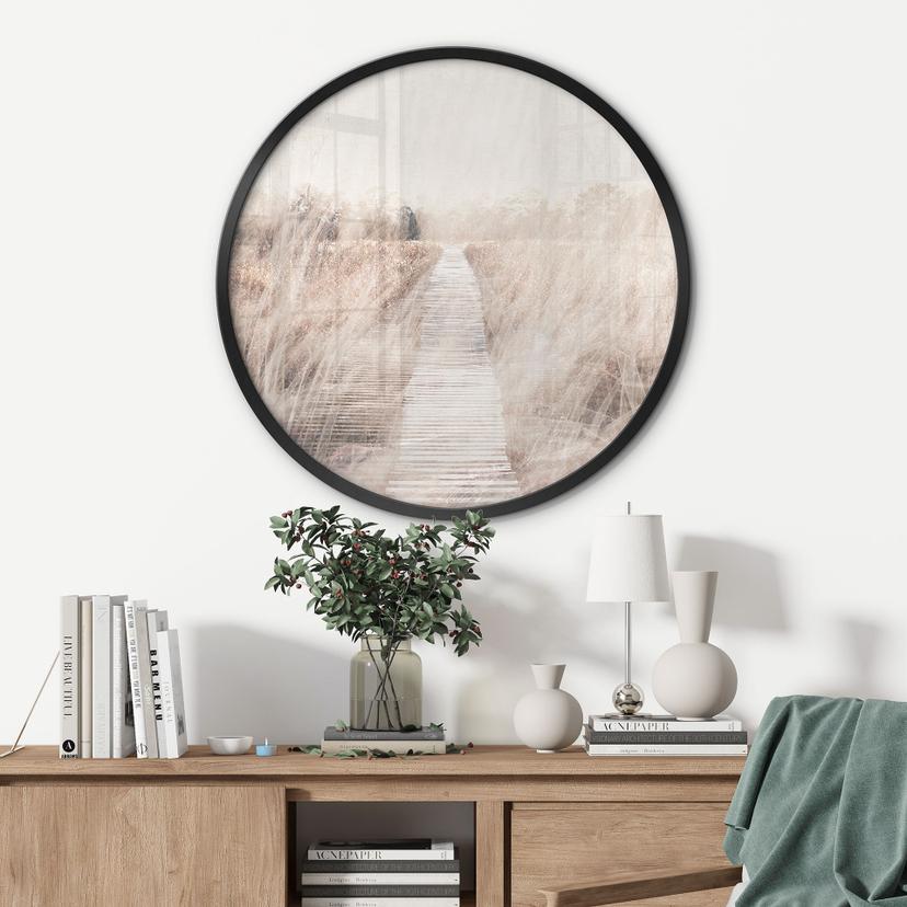 Poster Paesaggio onirico con passerella in legno - Imaginative