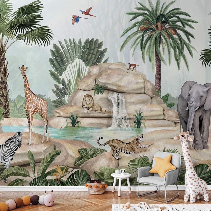Kikki Belle - fotomural para la selva paradisíaca