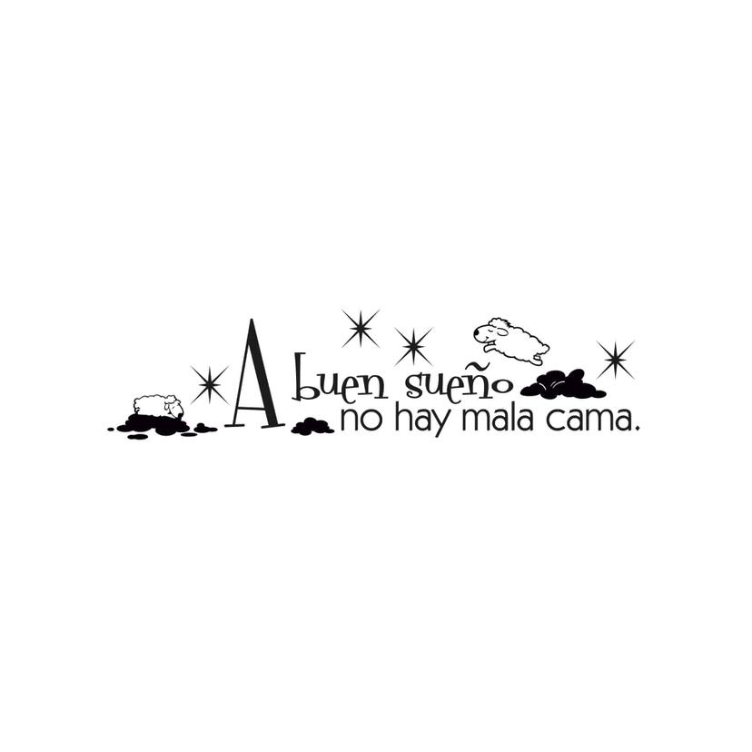 Adesivo murale - A buen sueño no hay mala cama.