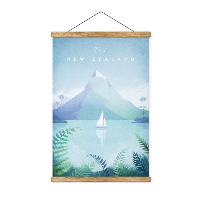 Tekstil plakat Rivers - New Zealand