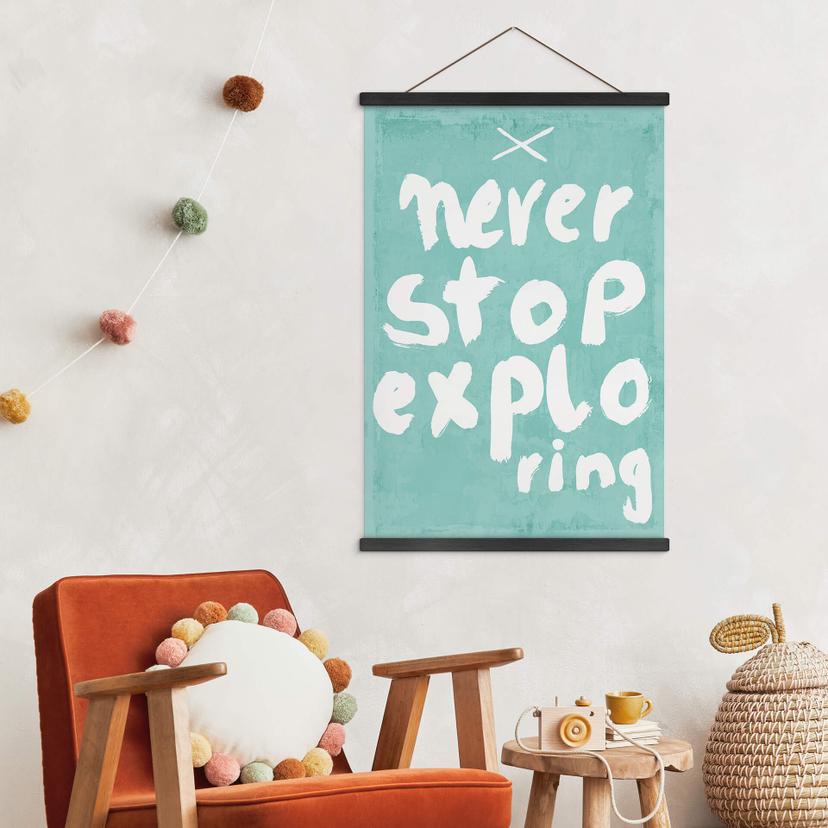 Póster de tela Treechild - Nunca dejes de explorar