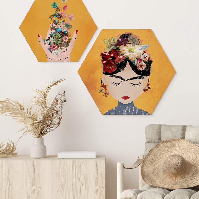 Hexagon Dibond Treechild - Frida
