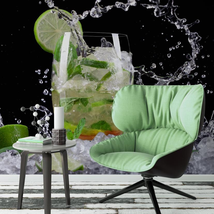 Papier peint photo - Splashing Mojito
