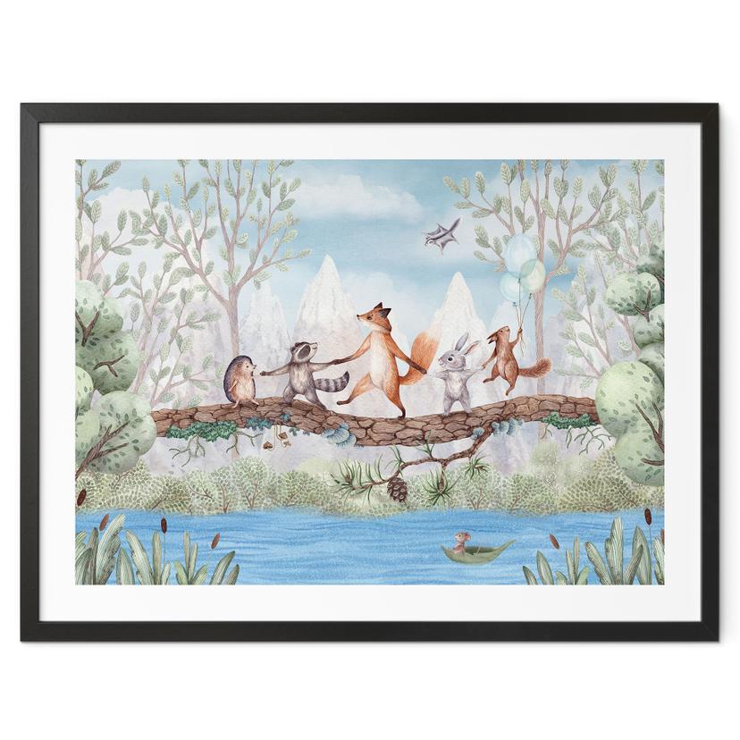 Poster Dierenuitstapje in de Natuur - Oliver Robins