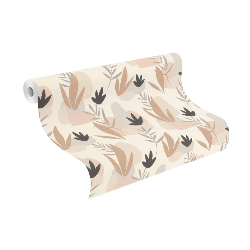 Rasch papier peint intissé, papier peint à motifs Salsa beige clair