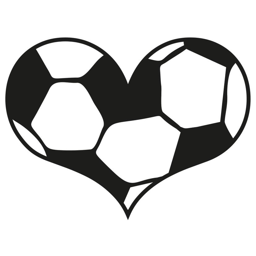 Adesivo murale - Il pallone nel cuore