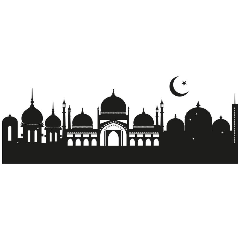 Adesivo murale - Profilo di città islamica