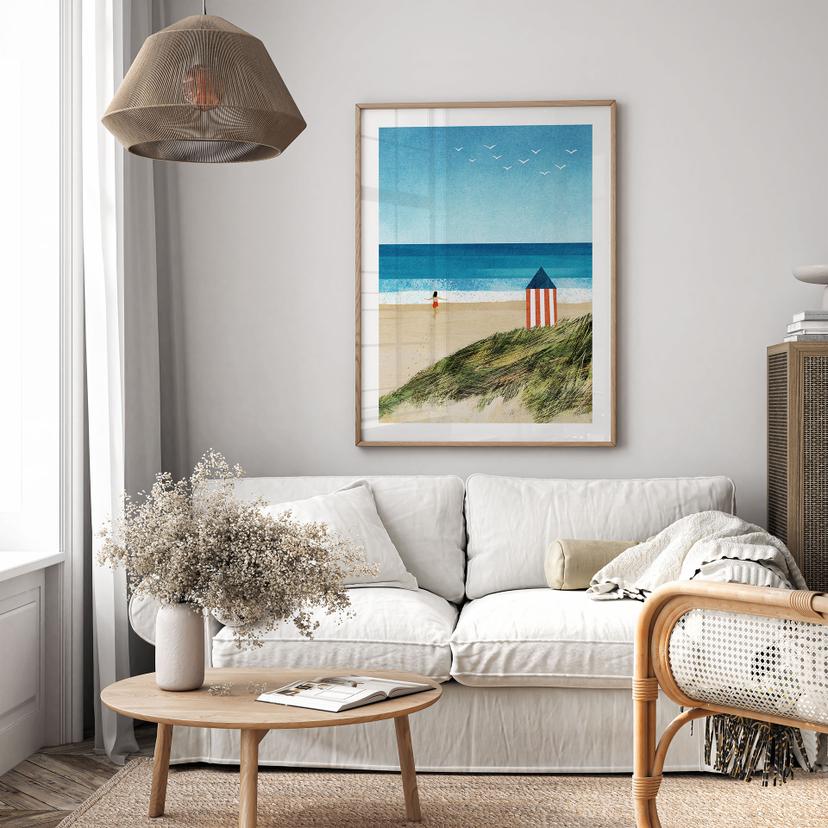 Poster vacanza al mare con vista sulle dune - Rivers