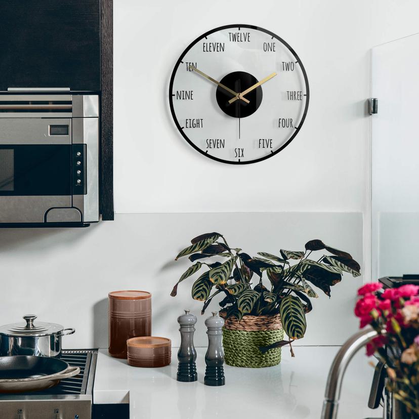 Orologio in vetro - Orario Ø30 cm