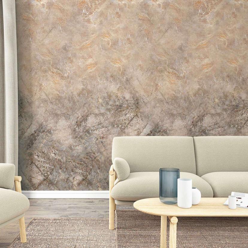 Marmor sten effekt tapet Beige,Sten effekt 2,70 x 1,59 m