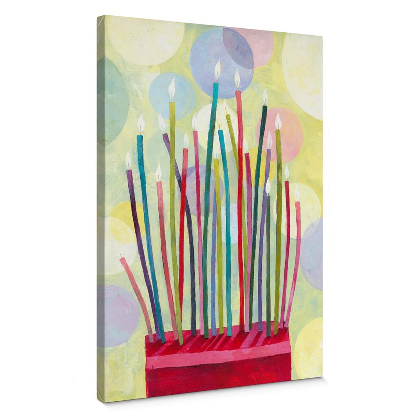 Tableau sur toile Blanz - Bougies d'anniversaire