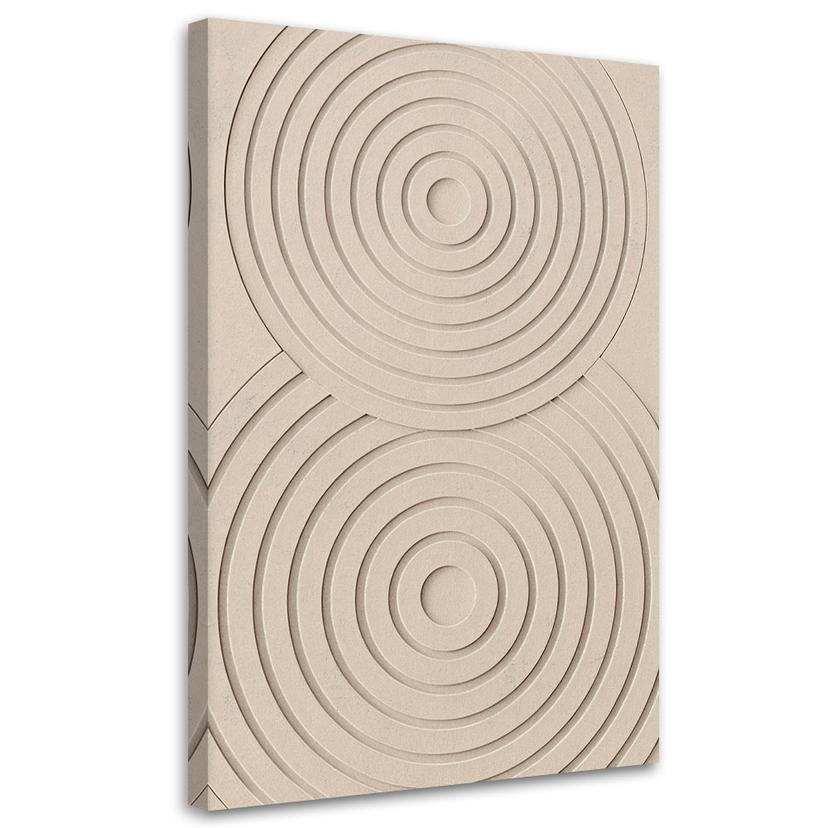 Leinwandbild Sand Kreise