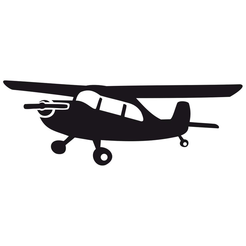 Adesivo murale - Aereo ad elica