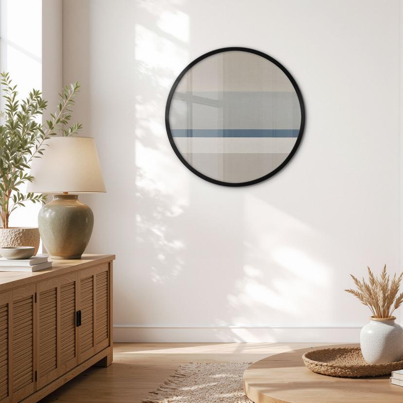 Poster Agnes Balance - Horizontale Streifen - Sir Edward x Grigory Gladarev - Rund