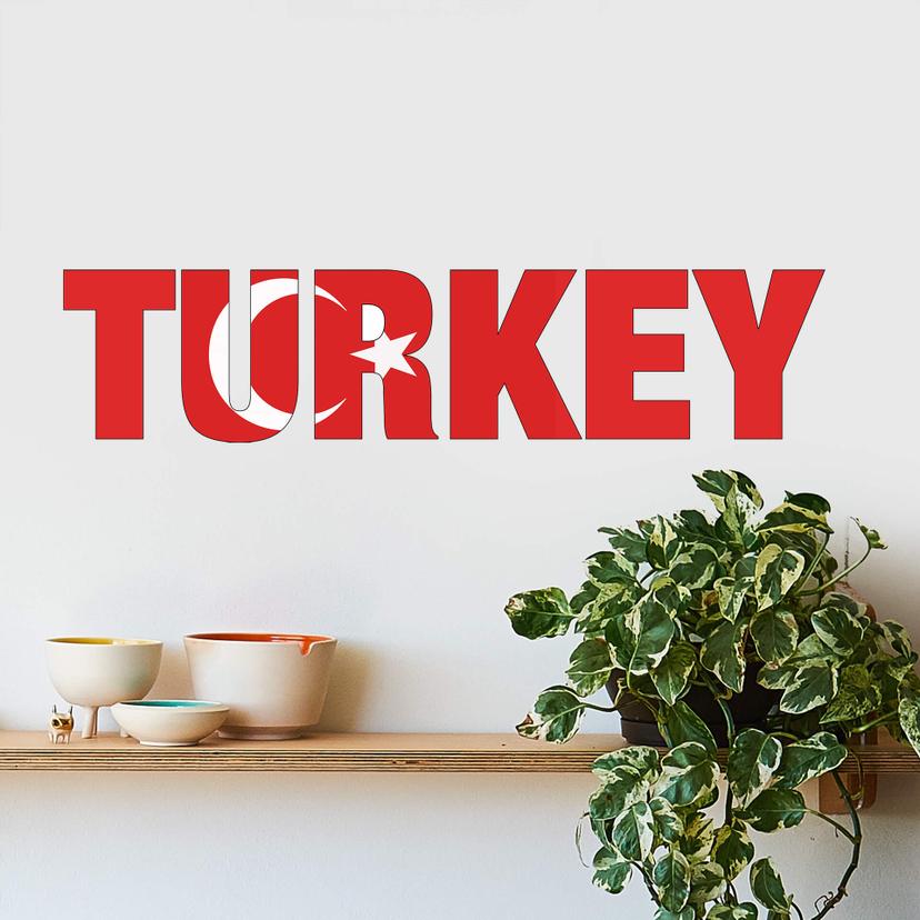 Muursticker Turkey