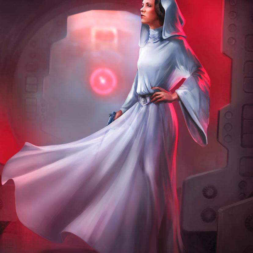 Vlies Fototapete - Star Wars Classic Leia - 200 x 250 cm