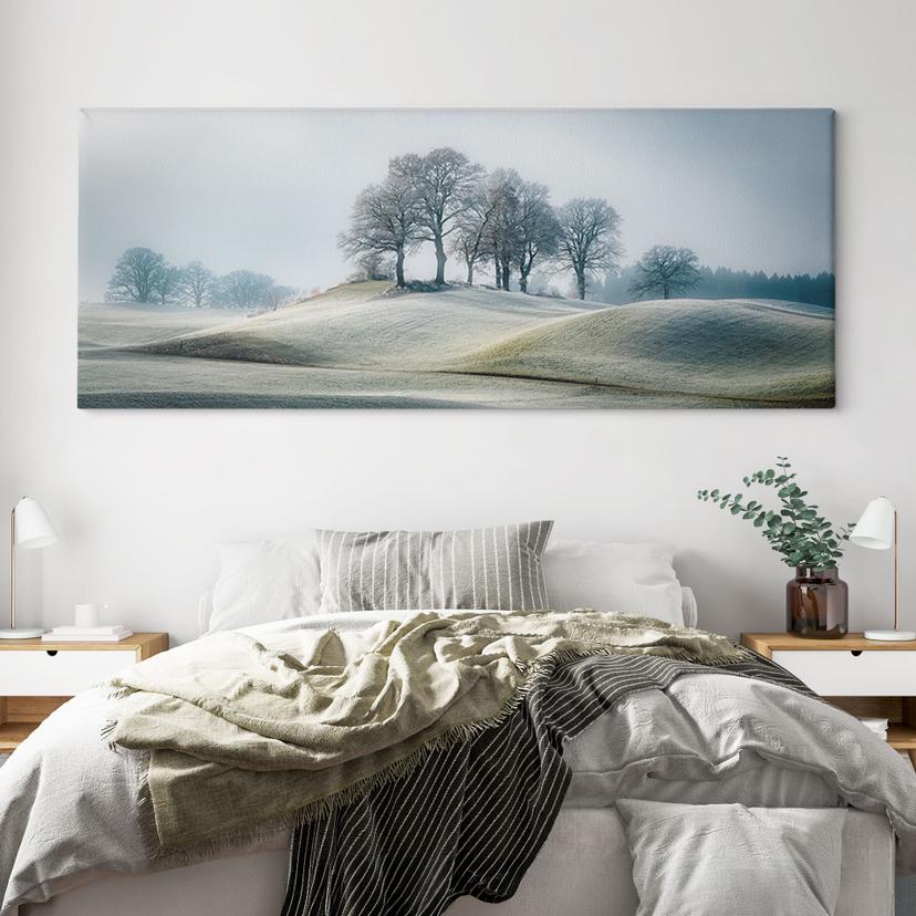 Stampe su tela Paesaggio collinare ghiacciato - Eisenmann - Panorama