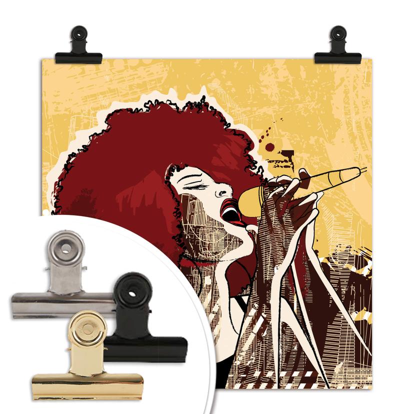 Poster - Cantante nera