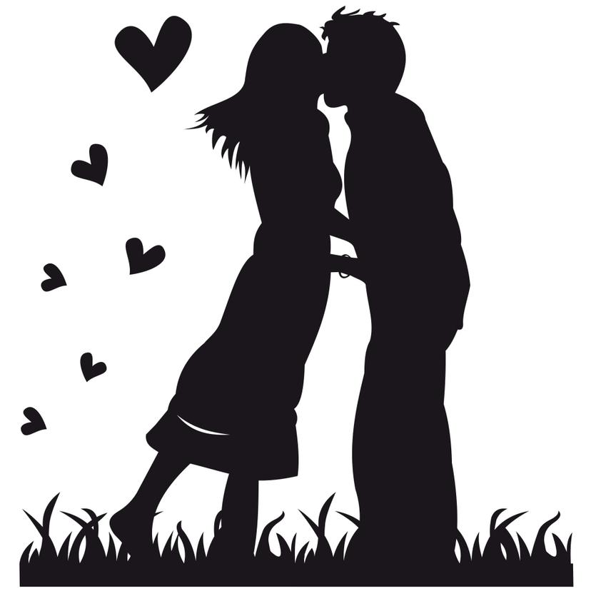 Sticker mural - Amoureux 2