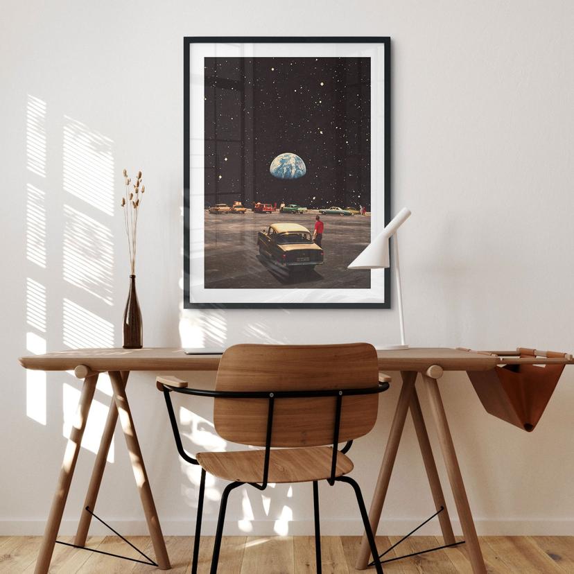 Poster med vy av jorden från rymden - Taudalpoi