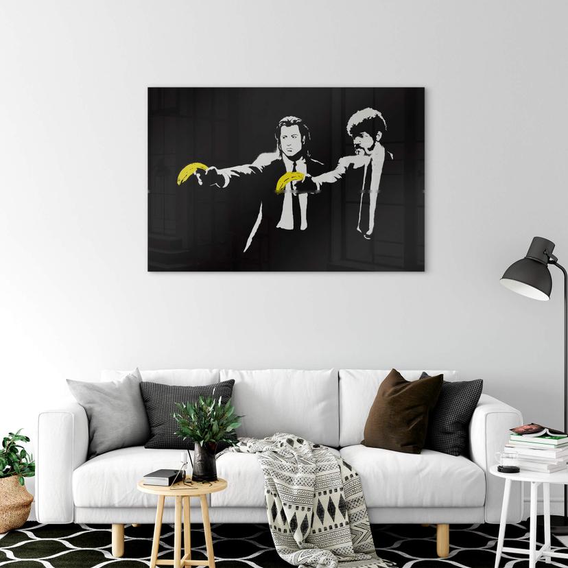 Stampa su vetro acrilico Banksy - Pulp Fiction
