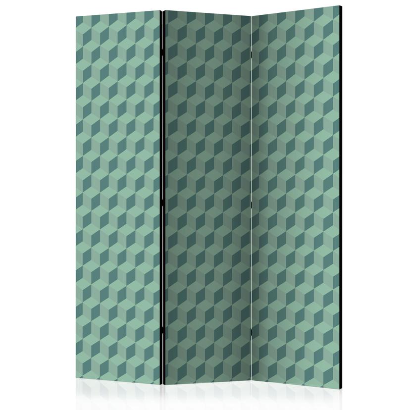 Paravent Séparation de pièce - Cubes monochromes, 3 pièces