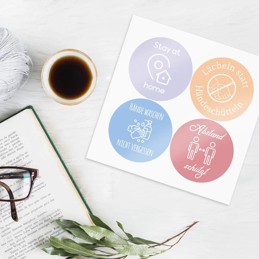 Wandtattoo Corona Sticker-Set