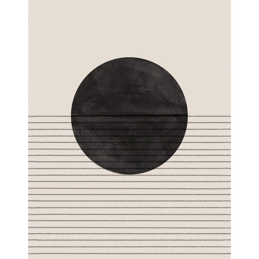 Fotobehang 1X Studio - Zwart Wit Spel Abstract