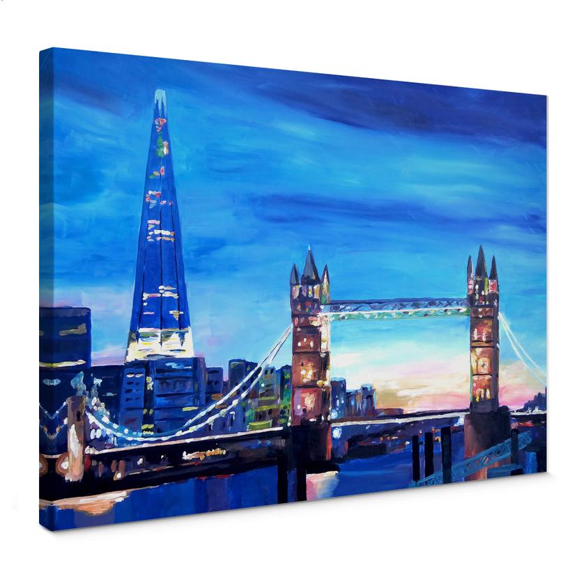 Lienzo Bleichner - London Tower Bridge and The Shard