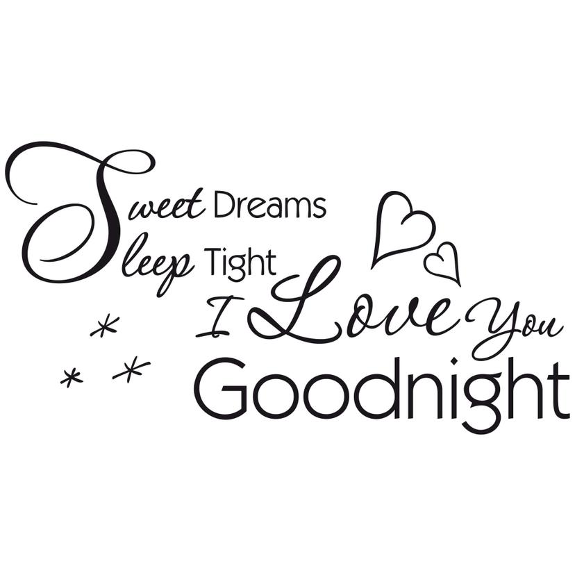Adesivo murale - Sweet dreams, sleep tight...