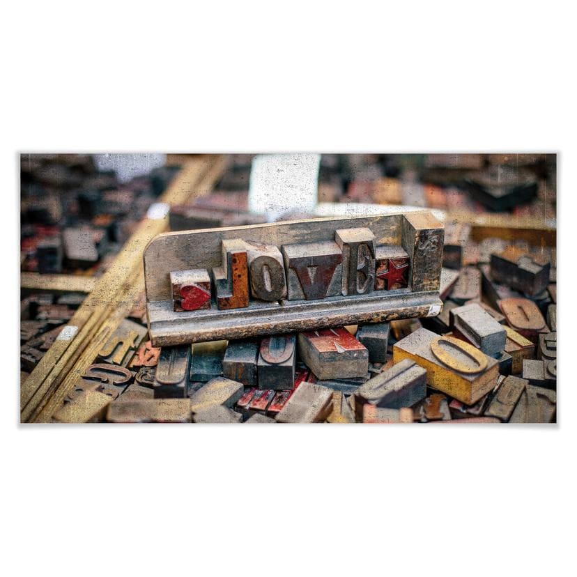 Poster Amour des lettres - Panorama