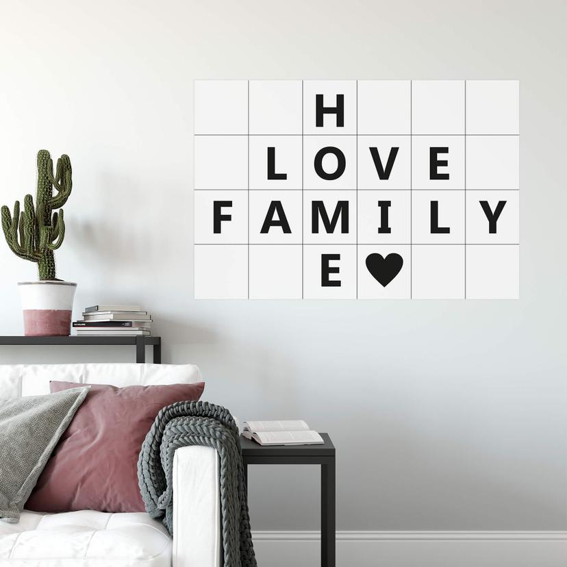 Wallprint - Home Love Family