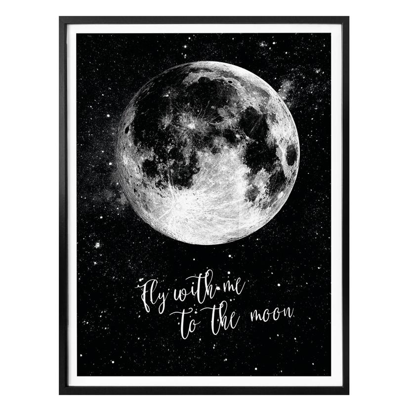 Poster Fly with me to the Moon