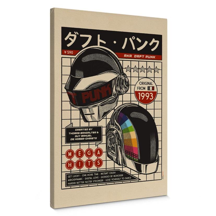 Lienzo Pop Art inspirado en Daft Punk - Gomes