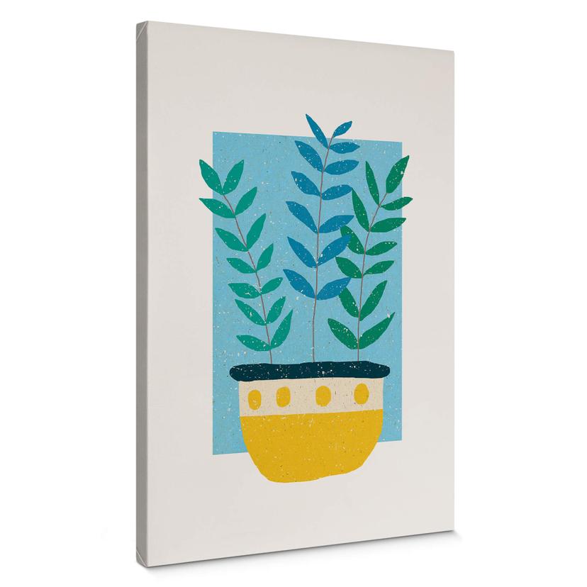 Canvastavla Demir - Botanisk illustration