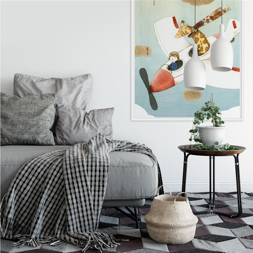 Wallprint Loske - Flugreise