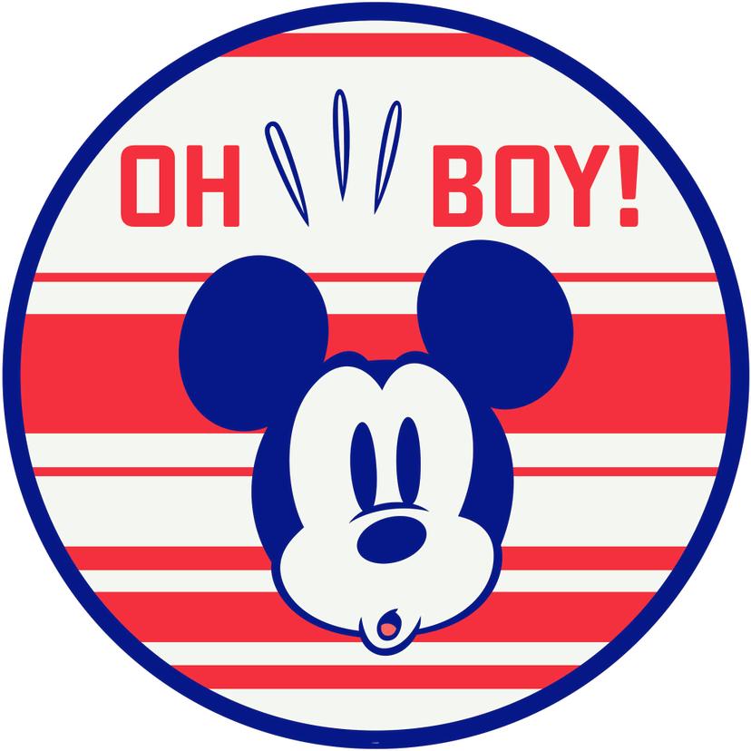 Selvklæbende tapet - Mickey Oh Boy - 125 x 125 cm
