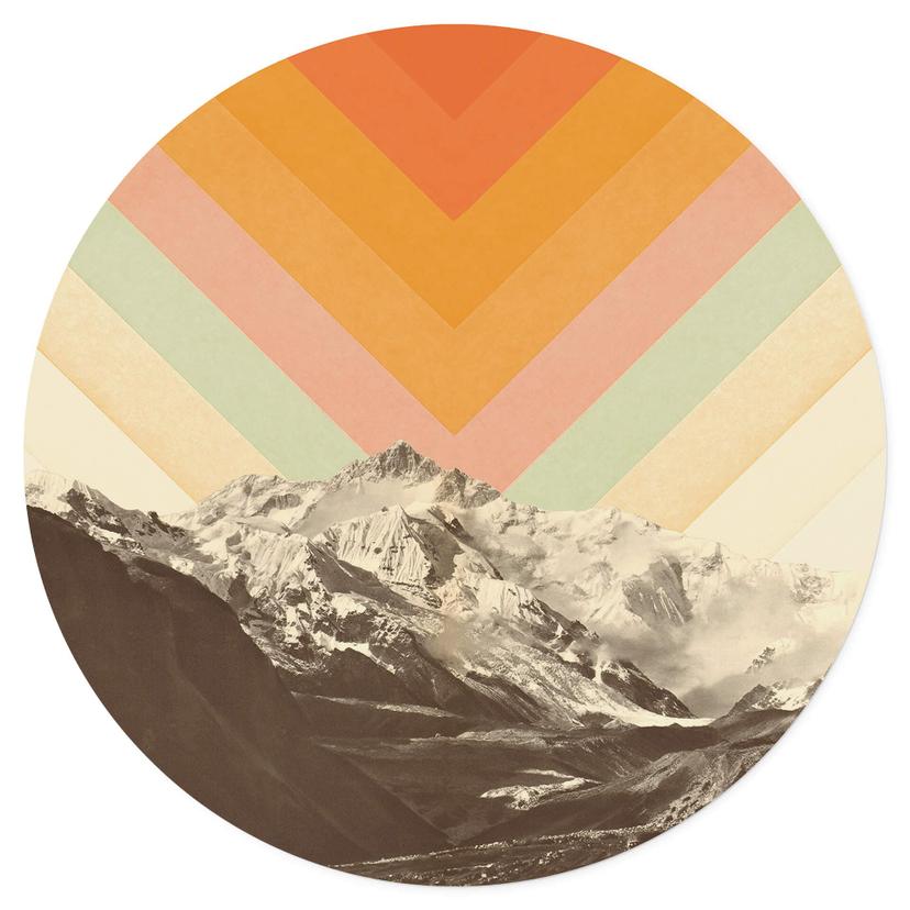 Muursticker Bodart - Retro Landschap