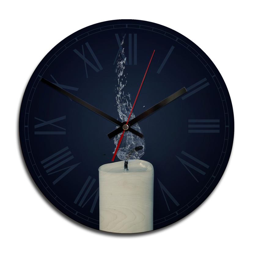 Horloge murale en bois - S'éteindre