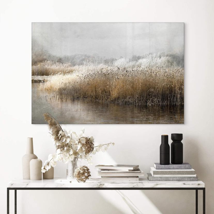 Tableau sur verre acrylique Talen - Matin hivernal