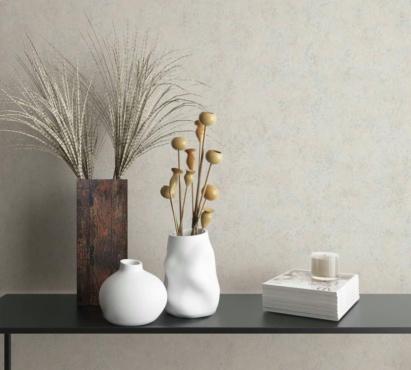 non-woven tapet beige betonlook til stue soveværelse kontor marburg tapet