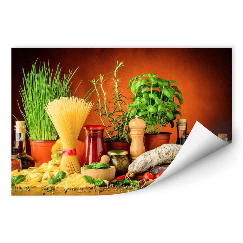 Zelfklevende Poster - Italiaanse Keuken