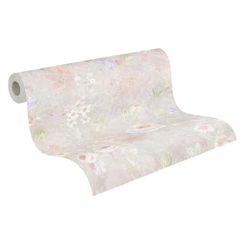 Carta da parati romantica a fiori Senza PVC - Carta da parati in tessuto non tessuto Floral di A.S.