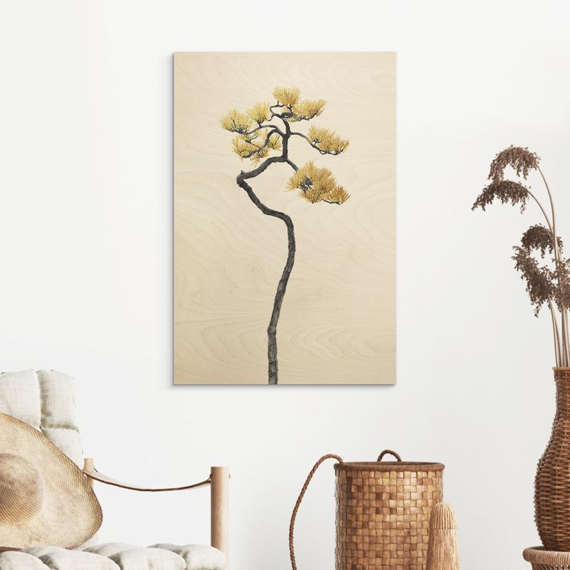 Holzbild Bonsai in Balance - Amini
