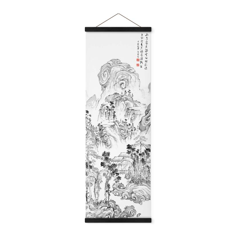 Póster de tela Tenju - Paisaje japonés - Panorama