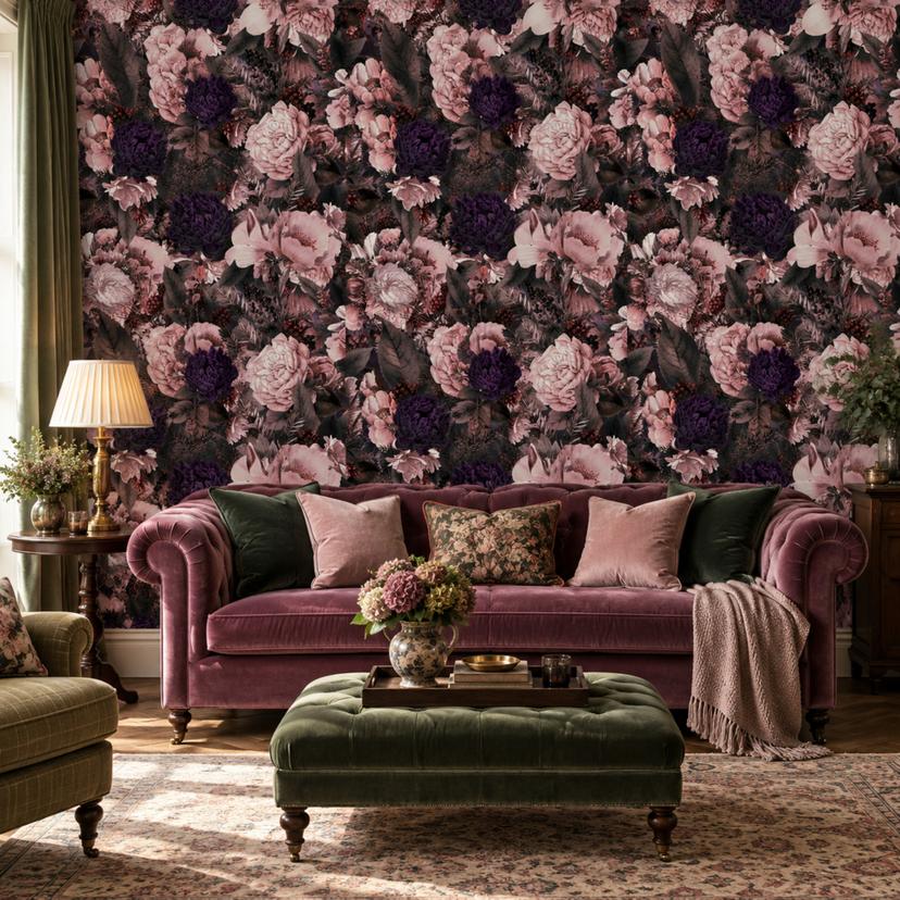 Papier peint à motifs UN Designs - Rêve de fleurs